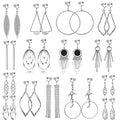 15 Pairs Wholesale Clip on Earrings for Women Trendy,Lightweight Clipon Earrings for Women in Silver Tone - style: Style A