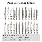 24-in-1 Mini Screwdriver Set, Precision Folding Screwdriver Kit for Jewelry Watch Eyeglass Smartphone Laptop Repair, Compact Micro Screwdriver Bits Set
