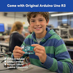 SunFounder Inventor Lab Starter Kit with Original Arduino Uno R3 REV3 Multimeter 34 Projects 40+Video Courses RAB Breadboard Holder Battery, RoHS Compliant, for Beginners & Engineers