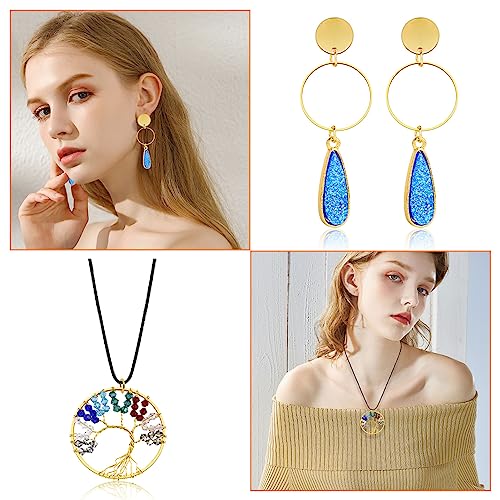 40pcs 40mm Earring Hoops for Jewelry Making,Earrings Beading Hoop Earring Finding Round Beading Hoop Open Bezel Pendant Frame for DIY Crafts Accessories Supplies Women Gifts(Gold) - color: 40pcs;40mm;Gold