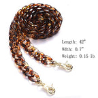 Aumey Clear White Black Brown Acrylic Chain Clutch Purse Strap Handles Bag Handbag Purse Replacement Chains 40 Inches - color: multicolored2