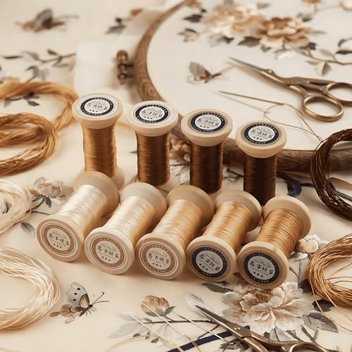 Natural 100% Mulberry Handmade Embroidery Silk Thread Silk Floss (27) - color: 27