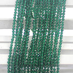 SR BGSJ Jewelry Making Natural 2mm Round Faceted Green Jade Gemstone Beads Loose Spacer For DIY Design Craft Strand 15"
