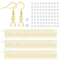 180PCS Earring Making Kits 14K Gold Earring Hooks Hypoallergenic Ear Wires Fish Hook for DIY Jewelry Making Bulk Pack - color: 14k Gold