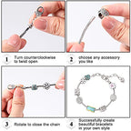 Junkin 12 Pcs Snake Chain Charm Bracelet with Heart Lobster Clasp Extender Adjustable Christmas DIY Metal Bracelet Chain for Women Jewelry Making Gifts Supplies 7.87 Inches - color: Silver