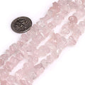 HAAMIIQII 5-8mm Natural Rose Quartz Chips Beads Crystal Irregular Chip Stones Loose Gemstone Beads for Jewelry Making Strand 30 Inch - color: Rose Quartz