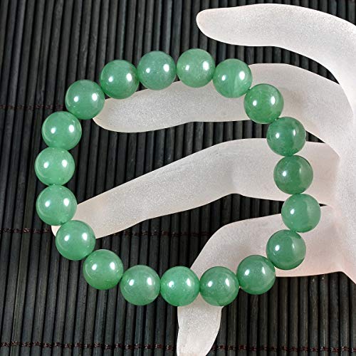 AD Beads Natural Gemstone Round Beads Stretch Bracelet Healing Reiki 10mm (Aventurine) - color: Aventurine
