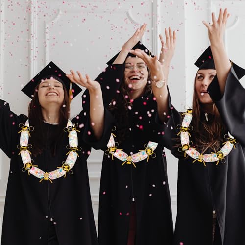 28PCS Black and Gold Graduation Decorations 2026 Candy Leis Making Kit - Hawaiian Congrats Grad Necklaces Party Supplies (Assembly Needed, Candy not Included)