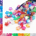 INSPIRELLE 600 Pieces Acrylic Star Beads AB Finish Spacer Beads for Jewelry Craft Making - color: 600x Stars AB Color
