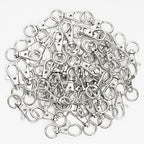 cnomg 50 pcs Swivel Clasps Lanyard Snap Hook,cnomg Metal Swivel Lanyard Snap Hook Lobster Claw Clasp 38mm(Sliver) - color: Sliver, size: 1.5 inches