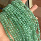 MJDCB Natural Stone Beads Green Aventurine Round Loose Beads for Jewelry Making DIY Bracelet Necklace (6mm) - color: Aventurine, size: 6mm