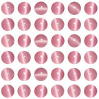 100pcs Pink Cat Eye Beads 8mm Round Semi Precious Stone Hole Size 1mm DIY Charm Spacer Beading Smooth Gemstone Loose Beads for Jewelry Making Bracelets Necklaces Earrings Crafting - color: Pink