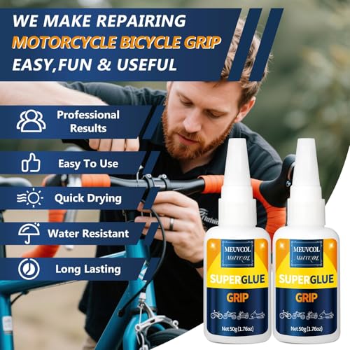 Grip Glue 100g, Instant Handlebar Grip Glue for Dirt Dikes, Motorcycle, Ebike, Bicycle, Heavy Duty Handle Grip Adhesive for ATV Grips,Tool Handle,Snowmobile - size: 100g, style: Grip Glue