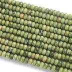 5x8MM 72PCS Chinese Green Jade Tube Rondelle Abacus Disk Spacer Loose Beads for Jewelry Making - color: Chinese Green Jade, size: 5x8mm abacus-shaped