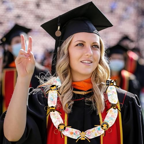 28PCS Black and Gold Graduation Decorations 2026 Candy Leis Making Kit - Hawaiian Congrats Grad Necklaces Party Supplies (Assembly Needed, Candy not Included)
