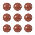 Crafans 50Pcs 12mm Round Gemstone Cabochons, Half Round Synthetic Goldstone Cabochons Dome Gemstone Beads No Hole Healing Power Stone Flat Back Chakra Crystal Beads for Jewelry Making - color: Goldstone, size: 12mm