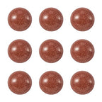 Crafans 50Pcs 12mm Round Gemstone Cabochons, Half Round Synthetic Goldstone Cabochons Dome Gemstone Beads No Hole Healing Power Stone Flat Back Chakra Crystal Beads for Jewelry Making - color: Goldstone, size: 12mm