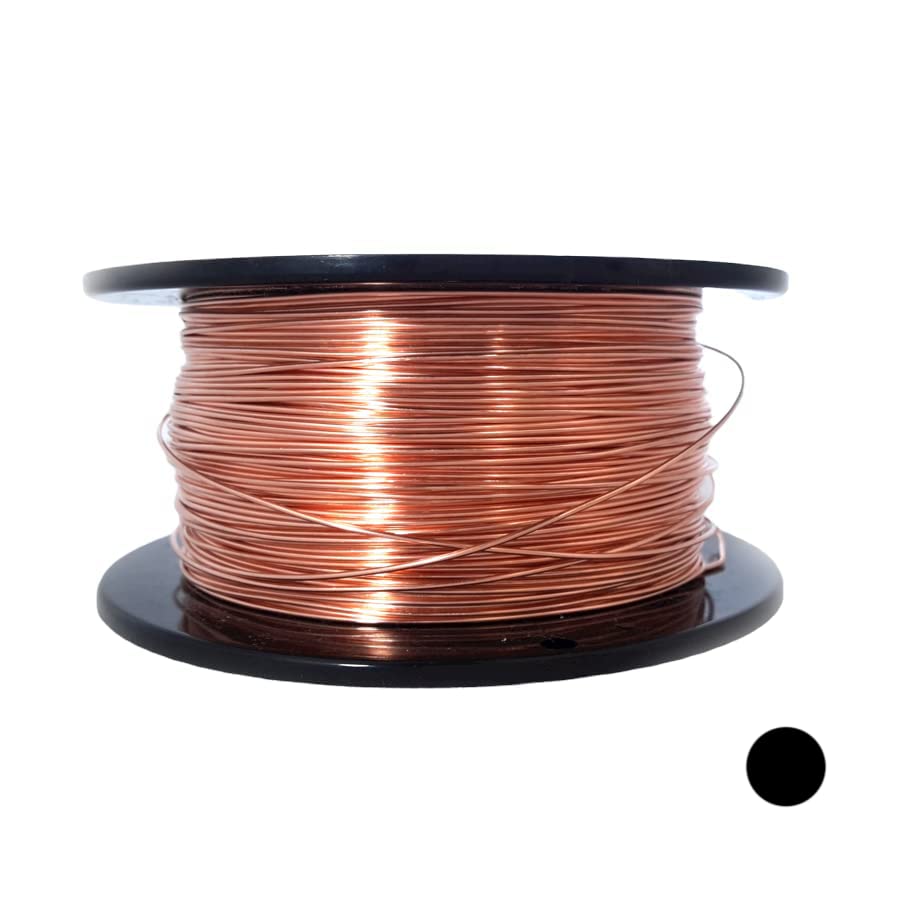 21 Gauge, 99.9% Pure Copper Wire (Round) Dead Soft CDA #110 Made in USA - 1LB (420FT) by CRAFT WIRE - size: 21 Gauge, style: 1LB