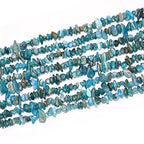 5-8mm Natural Blue Apatite Gemstone Chips Loose Beads Semi Precious for Jewelry Making DIY Handmade Craft Supplies 1 Strand per Bag Approxi 34" - color: Blue Apatite Chips