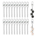NCIWAN 20 PCS Keychain Making Kit Swivel Snap Hook Lobster Claw Clasps and Extender Chain Silver Metal Keychain Clips with Key Ring Bulk for DIY Craft Supplies Jewelry Key Chain Bags Accessories Gift - color: Silver 20