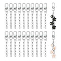 NCIWAN 20 PCS Keychain Making Kit Swivel Snap Hook Lobster Claw Clasps and Extender Chain Silver Metal Keychain Clips with Key Ring Bulk for DIY Craft Supplies Jewelry Key Chain Bags Accessories Gift - color: Silver 20