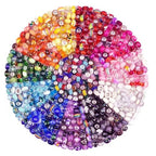 European Large Hole Spacer Charm Fairy Wands Rhinestone Craft Beads for DIY Bracelet Jewelry Making (11 Color 200 Pieces) - color: 11 Color 200 Pieces