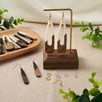 FASHEWELRY 16Pcs Teardrop Resin Wood Earrings Charms Long Drop Shape Wooden Earring Blanks Wooden Earrings Findings for Jewelry Making with 100Pcs Earring Hooks Jump Rings - color: 0Mixed Color-5 Shapes