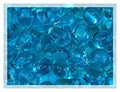 Czech 50-Piece Glass Beads, 6x9mm, Teardrop Aqua Blue Transparent - color: Aqua Blue
