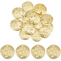 SUPERFINDINGS 30Pcs Sand Dollar Snap Starfish Charm 18mm Snaps Alloy Starfish Charm Accessory for Button Charms for Necklaces Bracelets & Rings Matte Gold Color