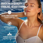 Jewlpire 18k Gold Plated 925 Sterling Silver Chain Necklace for Women, 1.3mm Thin & Dainty & Sturdy Cable Chain Necklace Women's Chain Necklaces 14/16/17/18/20/22/24 Inch - color: 18K Gold Plated, size: 14 Inch