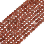 Songxi 60pcs 6mm Golden Sandstone Plum Blossom Natural Stone Beads for Jewelry Making, Smooth Loose Flower Shape Gemstone Beads for Bracelets Necklace Earrings Making Supplies ﻿ - color: Golden Sandstone