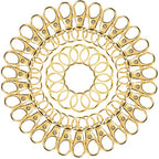 100PCS Gold Swivel Clasps Lanyard Snap Hooks with Key Rings, Key Chain Clip Hooks Lobster Claw Clasps for Keychains Jewelry DIY Crafts - color: Gold
