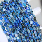 MJDCB Natural Irregular Shape Stone Beads 6-8mm kyanite Gemstone Energy Cured for Jewelry Making Necklaces - color: Kyanite