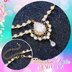 Catery Head Chain Jewelry Boho Gold Rhinetsone Headpiece Indian Accessories for Women - color: Gold