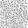 300Pcs Letter Beads H 4X7mm White Alphabet Beads Acrylic Round Shape Loose Beads for Name Bracelets Necklaces Key Chains DIY Jewelry Making (H) - color: Black, size: H