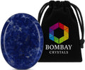 Sodalite Worry Stone – Natural Thumb Palm Stone for Mental Clarity, Focus & Emotional Balance – Pocket Crystal for Meditation & Calm - color: Sodalite