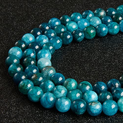 35pcs 10mm Apatite Beads Natural Gemstone Beads Round Loose Beads for Jewelry Making - color: Apatite, size: 10mm