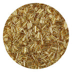 2000Pcs Tube Seed Beads 2x7mm Mini Long Glass Bugle Bead Small Craft Loose Spacer Beads for DIY Phone Charms Waist Bead Bracelets Earrings Necklaces (Golden) - color: Golden