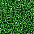 Czech 8/0 Silver Lined Glass Seed Beads 20 Grams 800 Pcs Multi Colors (Green) - color: Green