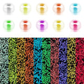 4000pcs Glow Seed Beads - 10 Colors, 3mm Luminous Glow in Dark Glass Beads for Bracelets, Necklace, Anklet, Earrings - DIY Craft