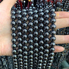 71pcs 6mm AAA Black Hematite Beads Natural Stone Gemstone Round Loose Beads for Jewelry Making DIY Bracelets Necklace Earrings - color: Black Hematite, size: 6mm
