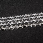 Gemstone Beads for Jewelry Making, Sold per Bag 5 Strands Inside, Clear Quartz 4mm - color: clear quartz, size: 4mm