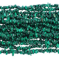 90 Inches Malachite Irregular Shaped Crystal and Healing Tumbled Chip Stone Beads for Jewelry Making - color: Green-Malachite