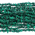 90 Inches Malachite Irregular Shaped Crystal and Healing Tumbled Chip Stone Beads for Jewelry Making - color: Green-Malachite
