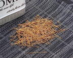 Shapenty 200PCS Mini Metal Wire Eyepins Beading Small Open Eye Head Pins Needles Bulk for DIY Craft Bead Earring Pendant Necklace Bracelet Jewelry Charm Finding Making (40mm/1.57Inch, Gold) - color: Gold, size: 40 mm