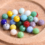 415pcs Rondelle Crystal Glass Beads 2mm 4mm 6mm 8mm Mixed Sizes, Faceted Briolette Spacer Czech Seed Loose Beads for DIY Jewelry Making (Mix 1) - color: Mix 1
