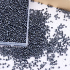 Size 3 mm 8/0 Glass Seed Beads, 5100 Pcs Small Mini Spacer Loose Pony Beads for Jewelry Making and DIY Crafts (Black) - color: Black, size: Medium