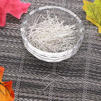 Shapenty 200PCS Mini Metal Wire Eyepins Beading Small Open Eye Head Pins Needles Bulk for DIY Craft Bead Earring Pendant Necklace Bracelet Jewelry Charm Finding Making (35mm/1.38inch, Silver) - color: Silver, size: 35 mm