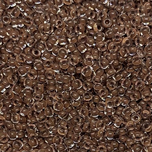 Czech 8/0 Silver Lined Glass Seed Beads 20 Grams 800 Pcs Multi Colors (Brown) - color: Brown