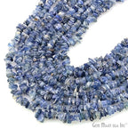 GM GemMartUSA Iolite Natural Raw Chip Beads Strands | Semi-Precious | AAA+ Quality 1 Strand 34” | DIY Bracelet Jewelry Making, Healing Crystal Craft| 4-6mm - Blue-Color Gemstones (CHIO-70001) - color: Iolite (CHIO-70001)